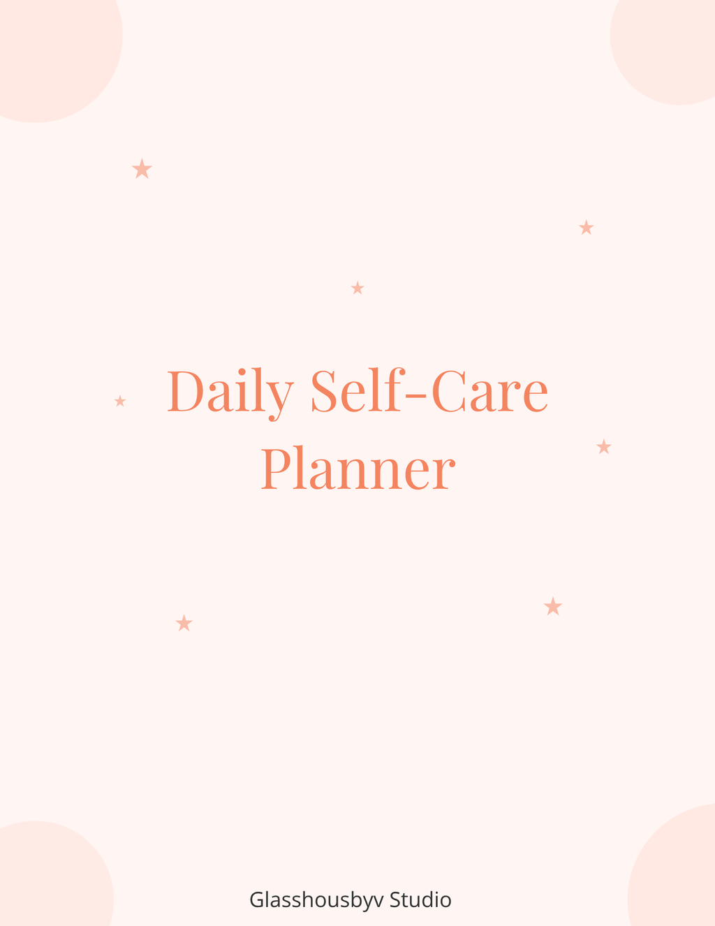 Daily Self‑Care Planner Printable | Wellness & Routine Tracker