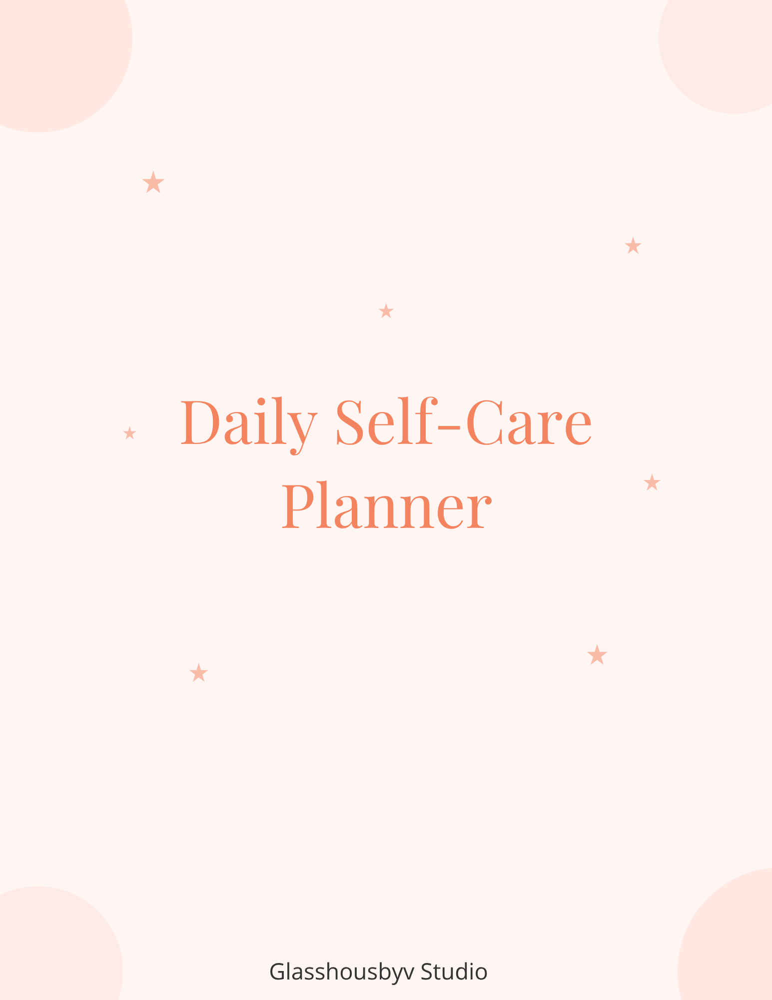 Daily Self‑Care Planner Printable | Wellness & Routine Tracker