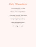 Daily Self‑Care Planner Printable | Wellness & Routine Tracker